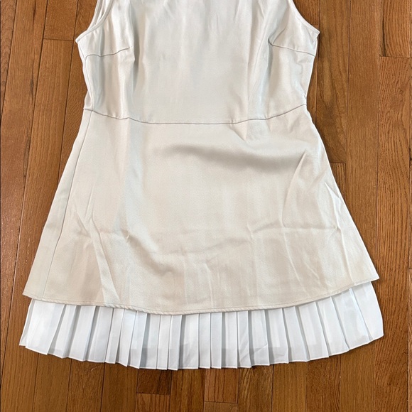 Rihoas Apricot Splicing Pleated Mini Dress Size Large - Picture 7 of 11